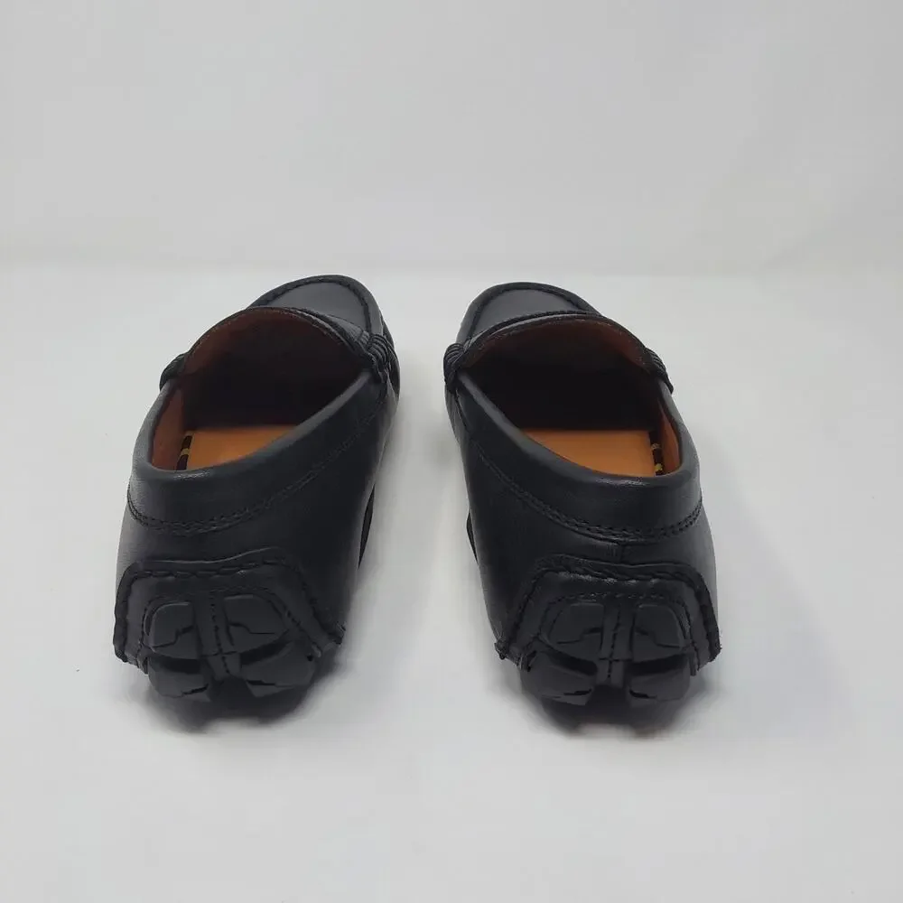 Polo Ralph Lauren Anders Penny Driver Loafers Black Leather Men's 7.5D NIB